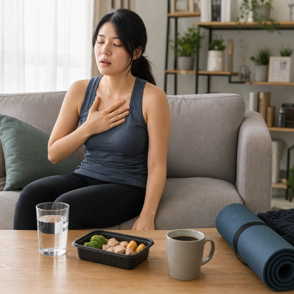 다이어트 중 어지럽고 심장이 뛰면 식단을 중단해야 하나요?